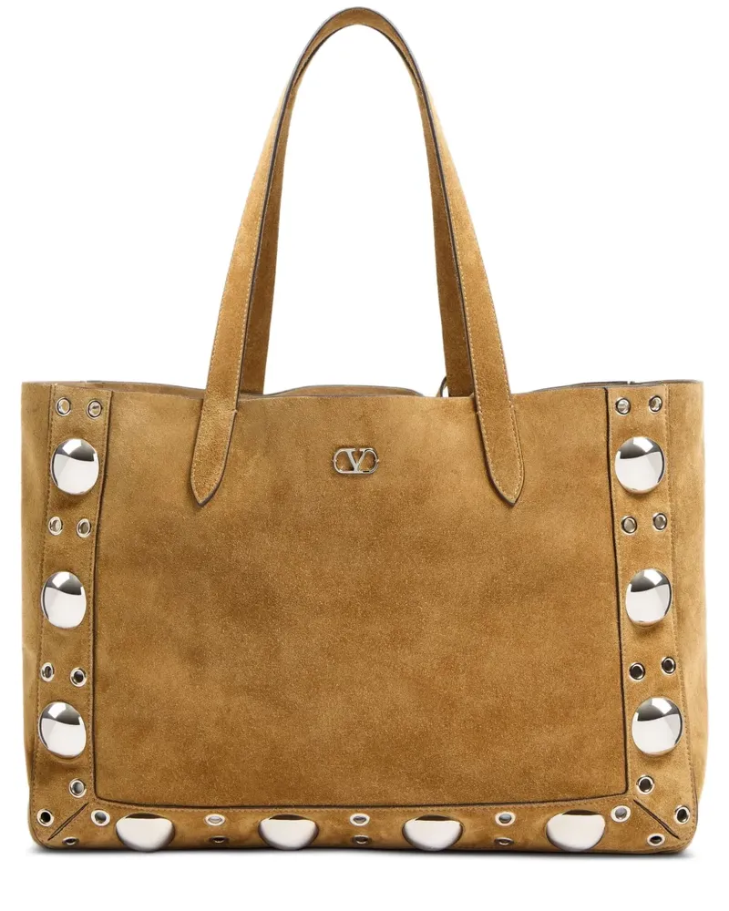 Valentino Garavani Mittelgroße Nellcôte Tote Bag - Nude Nude