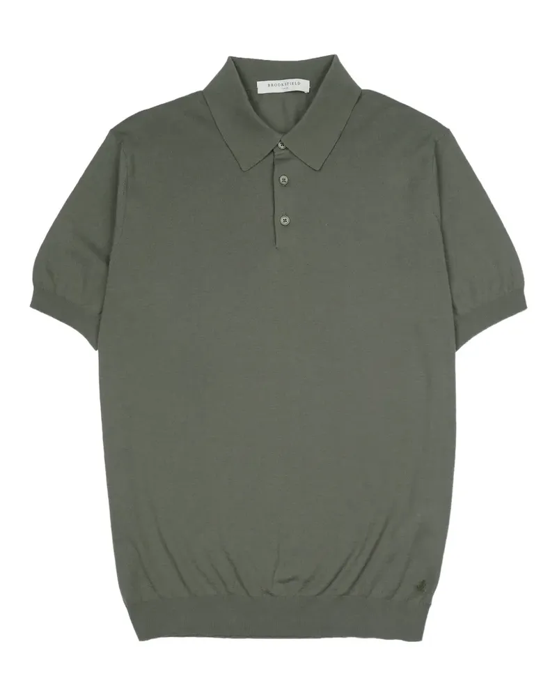 Brooksfield Poloshirt mit Knopfleiste - Grün Grün