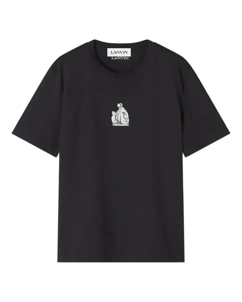 Lanvin T-Shirt mit grafischem Print - Schwarz Schwarz