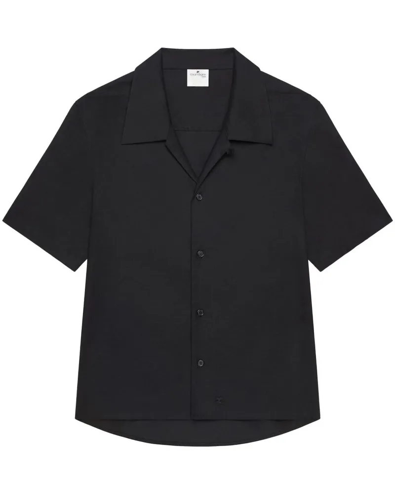Courrèges Klassisches Hemd - Schwarz Schwarz
