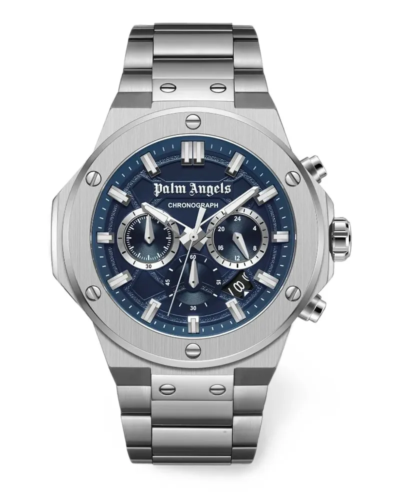 Palm Angels round-shape 44mm watch - Blau Blau