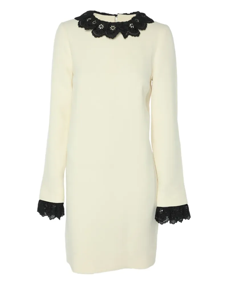 Victoria Beckham lace wool dress - Nude Nude