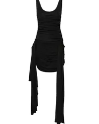 Thierry Mugler Drapiertes Minikleid Schwarz