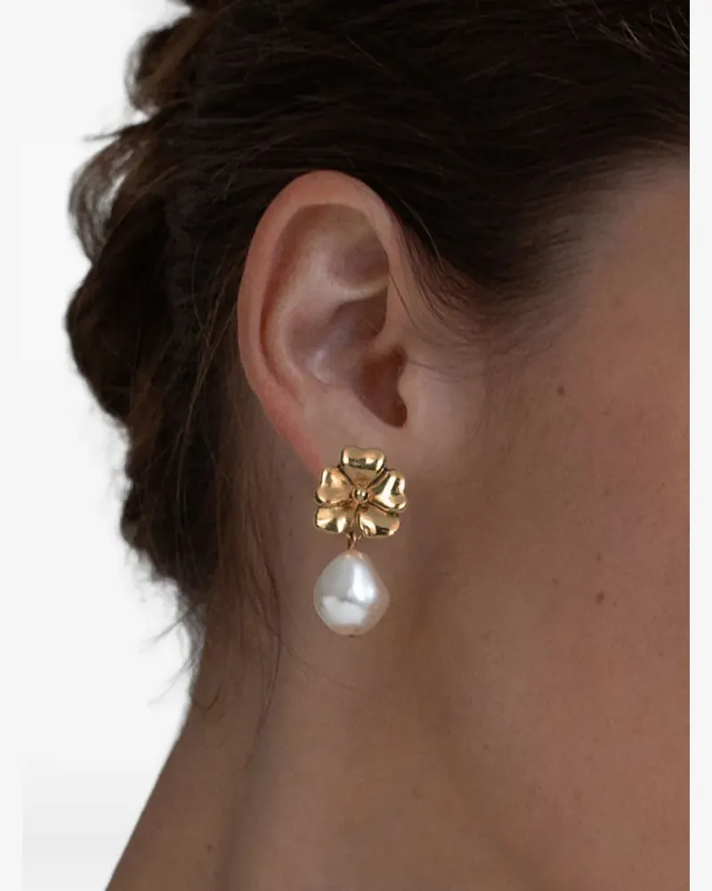 Jennifer Behr 18kt vergoldete Luzia Hängeohrringe Gold