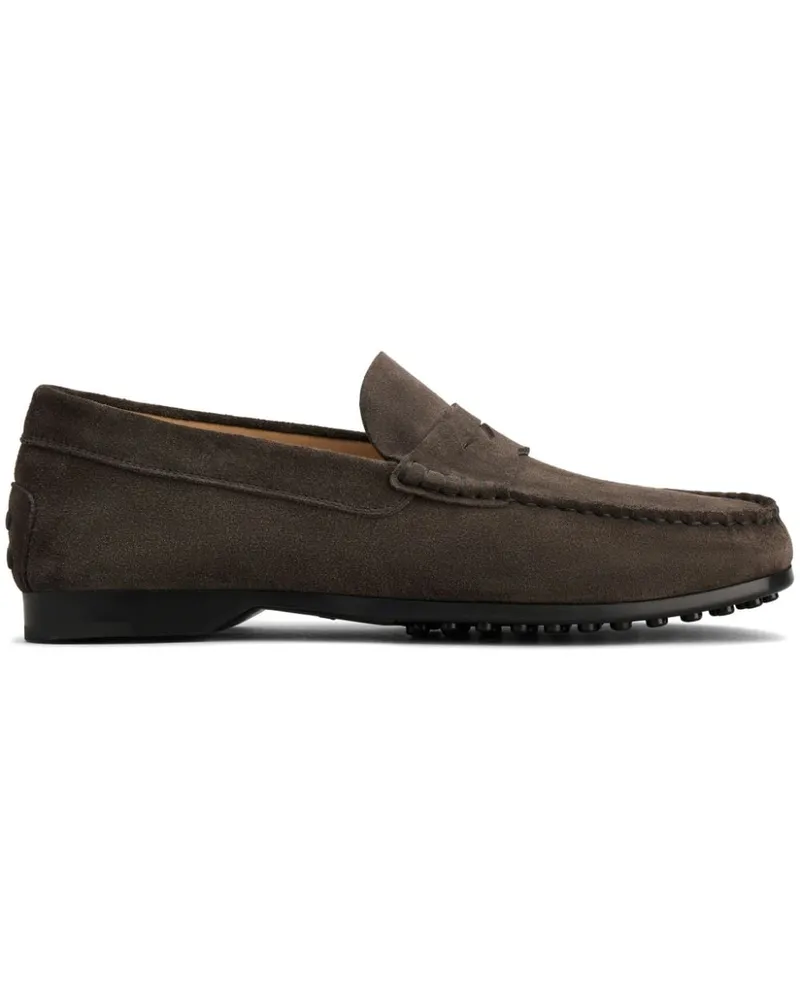 TOD'S Loafer aus Wildleder - Braun Braun