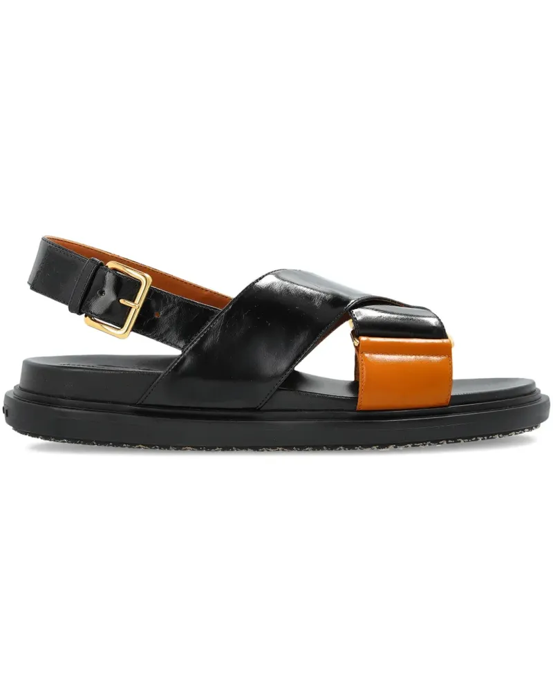Marni Sandalen mit überkreuzten Riemen - Schwarz Schwarz