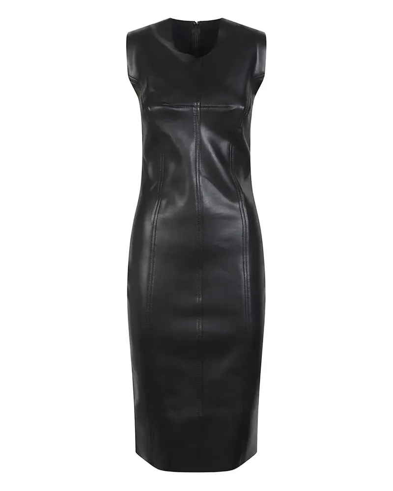 Norma Kamali Grace Kleid mit Einsätzen - Schwarz Schwarz