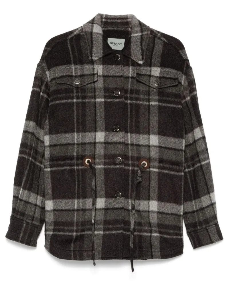 Durazzi Milano Karierte Jacke - Grau Grau