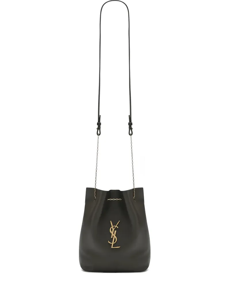 Saint Laurent logo chain cross body bag - Grün Grün