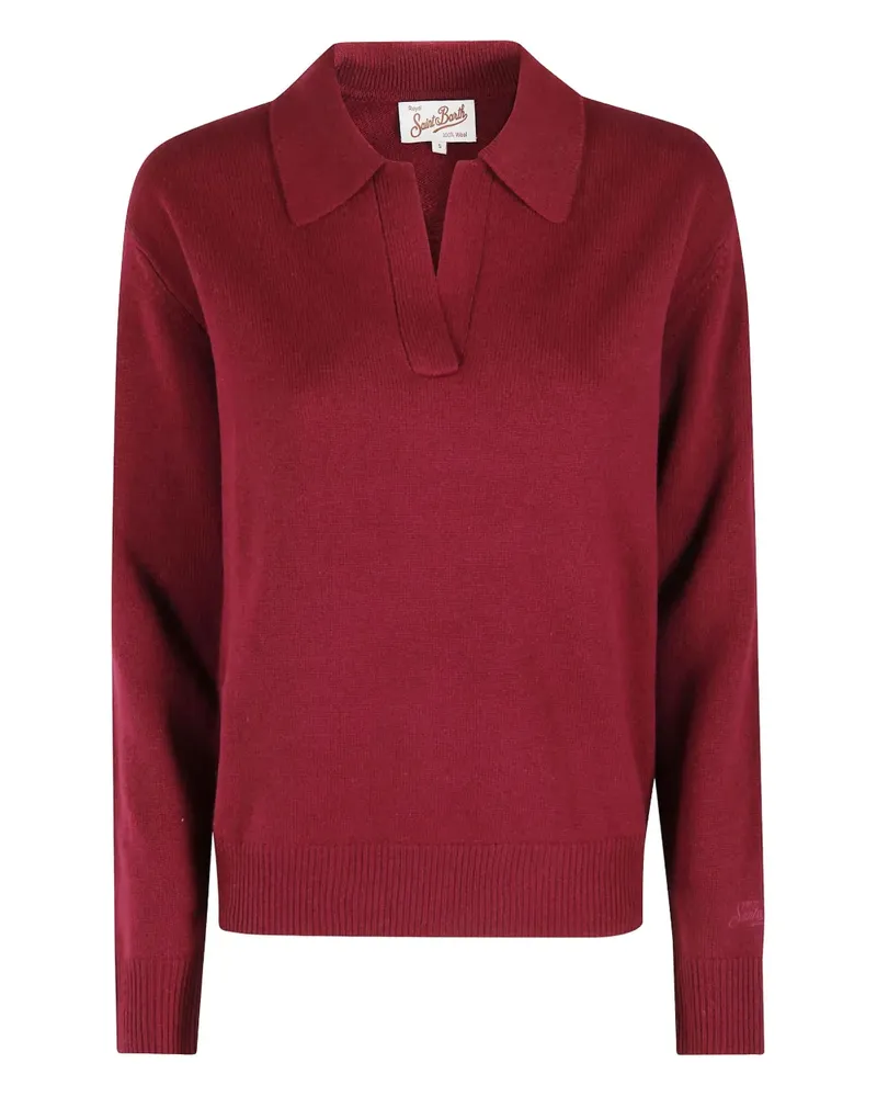 MC2 Saint Barth Pullover mit Kragen - Rot Rot