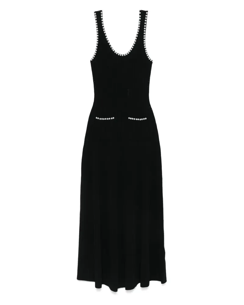 Sandro Minikleid mit Kunstperlen - Schwarz Schwarz