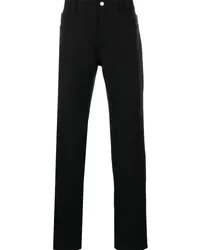 Courrèges Straight-Leg-Jeans mit hohem Bund Schwarz