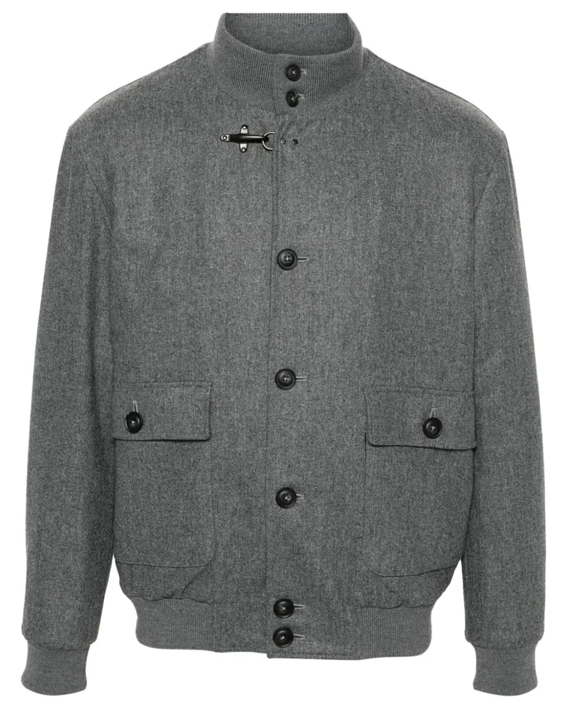 Fay Bomberjacke aus Wolle - Grau Grau