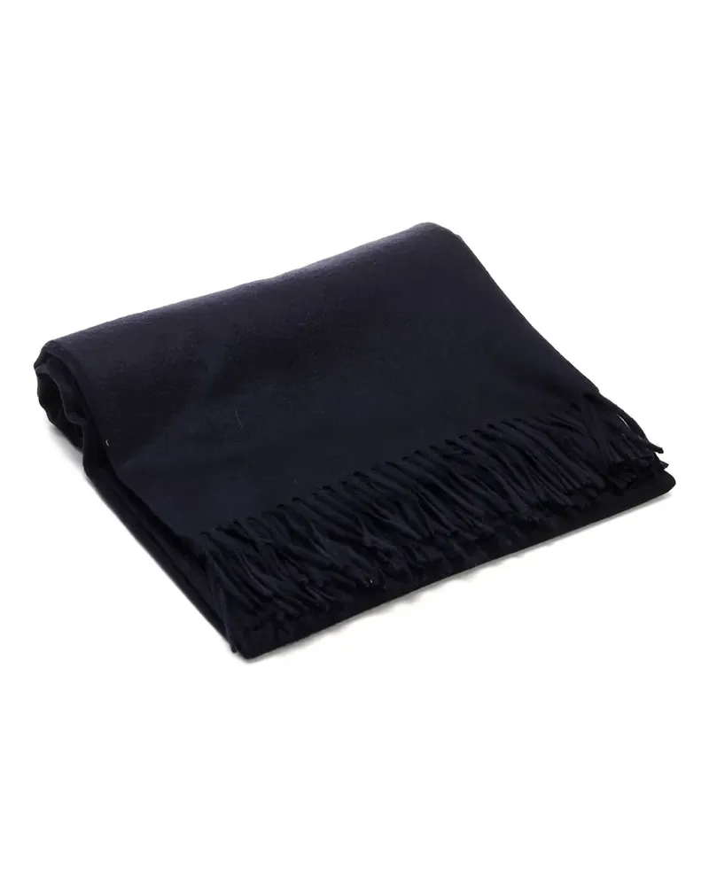 Al Duca D’Aosta 1902 fringed cashmere scarf - Blau Blau