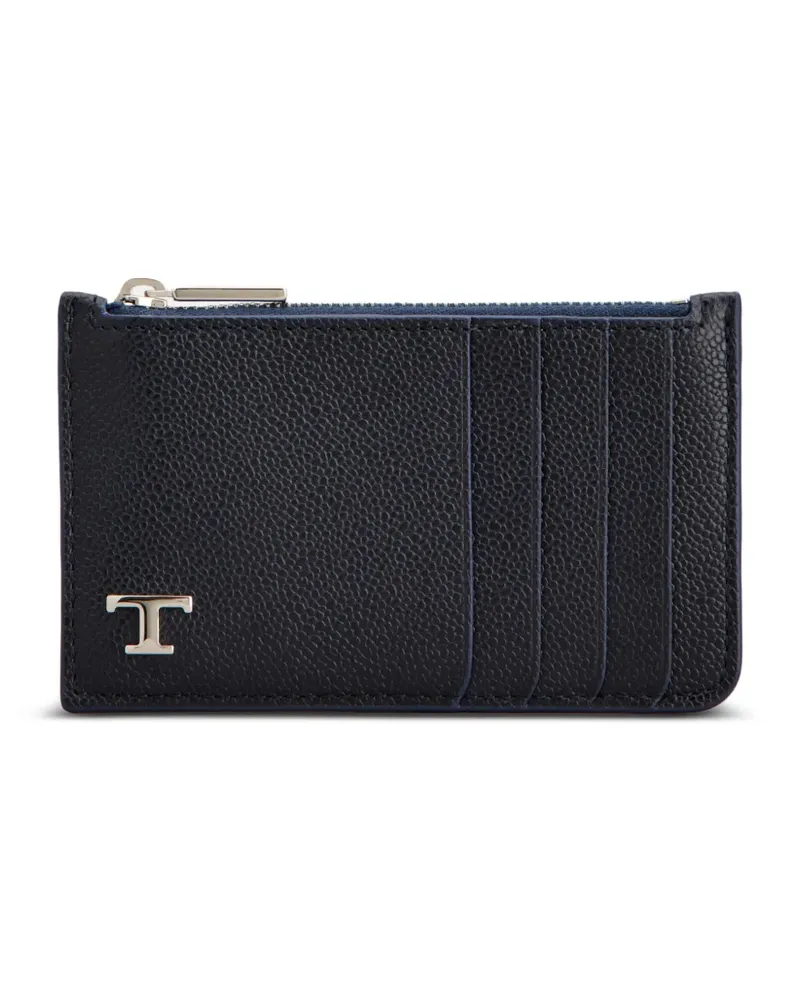TOD'S Kartenetui mit Logo-Schild - Blau Blau