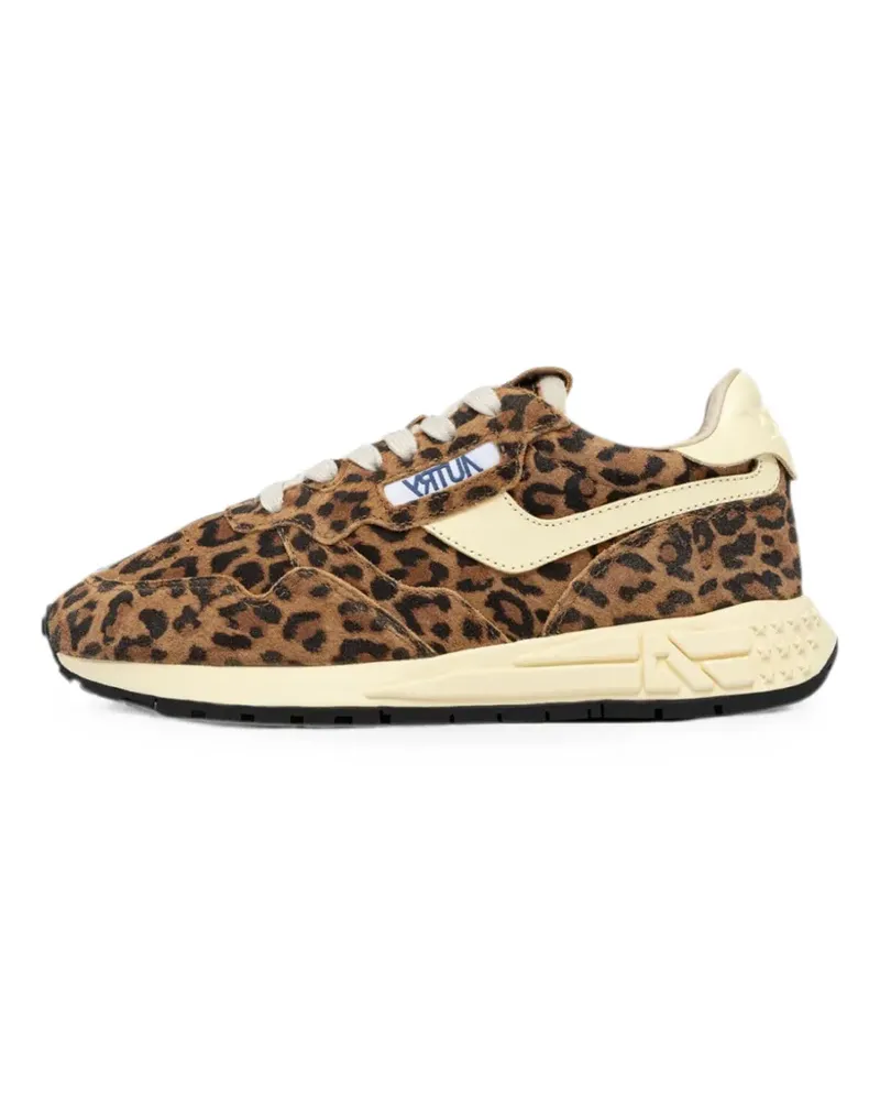 AUTRY Reelwind leopard-print sneakers - Braun Braun