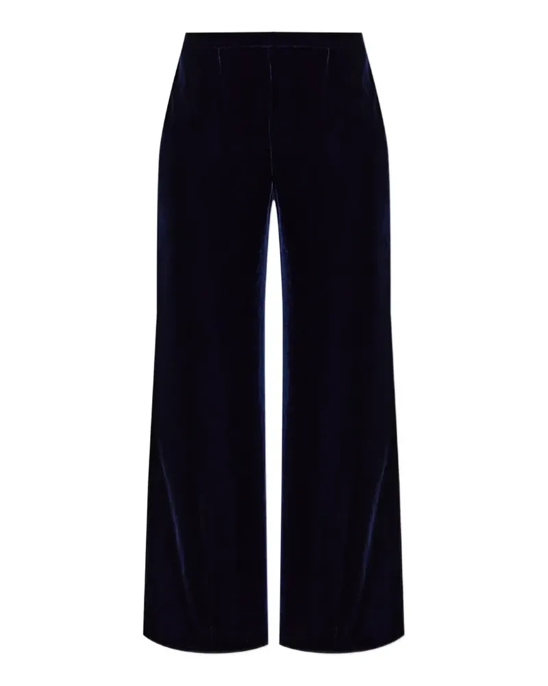 forte_forte Samthose mit weitem Bein - Blau Blau