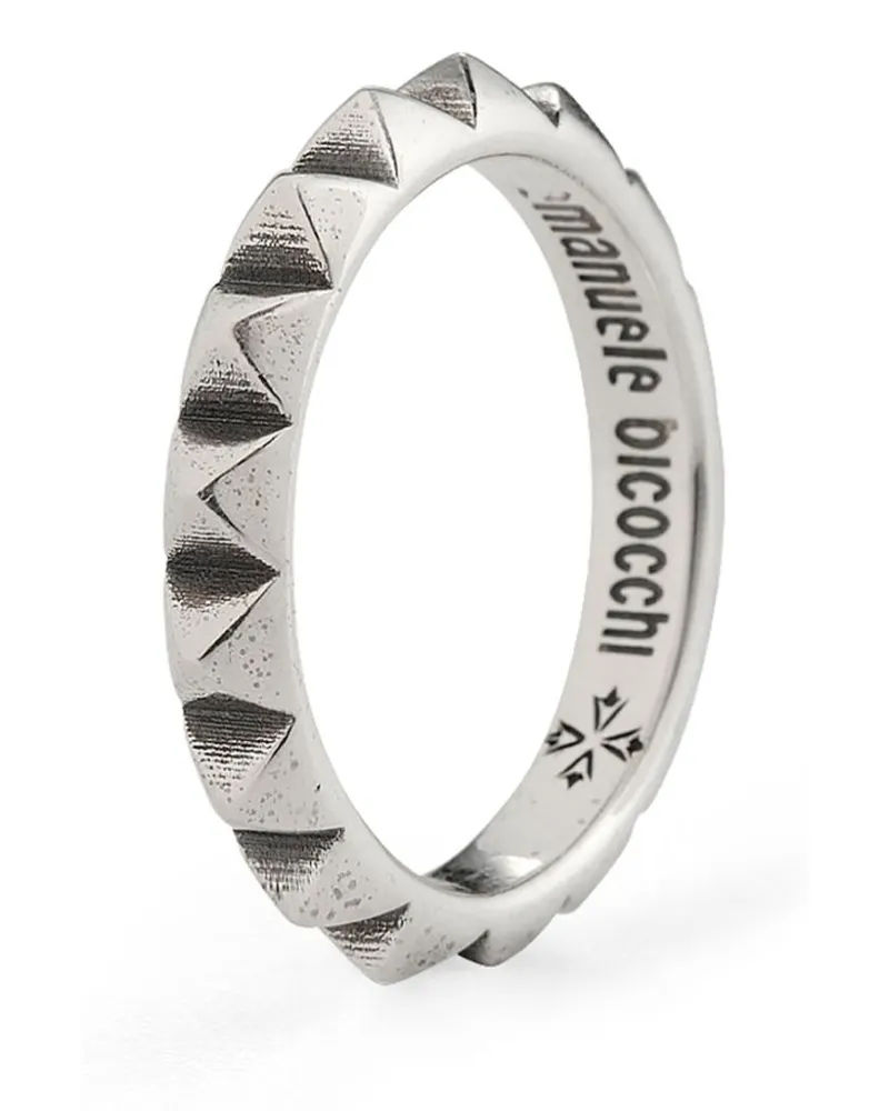 Emanuele Bicocchi Pyramid Ring - Silber Silber