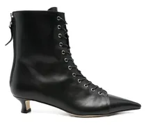 Spitze Trixi Schnürstiefel 40mm - Schwarz