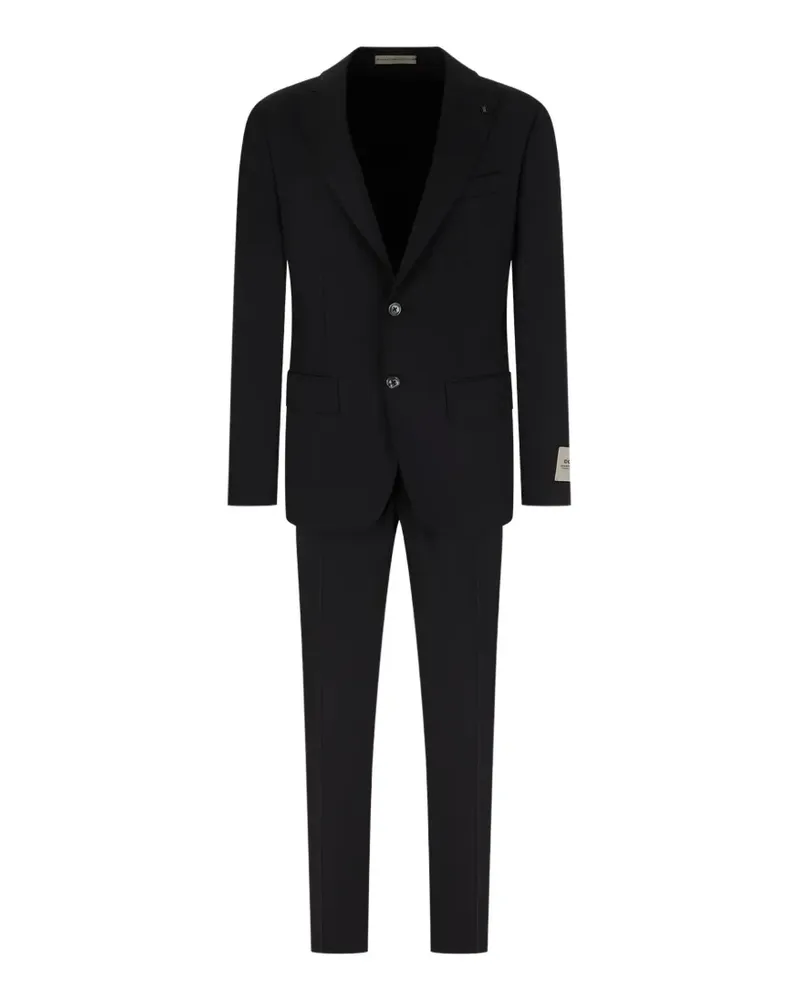 Corneliani Einreihiger Anzug - Schwarz Schwarz