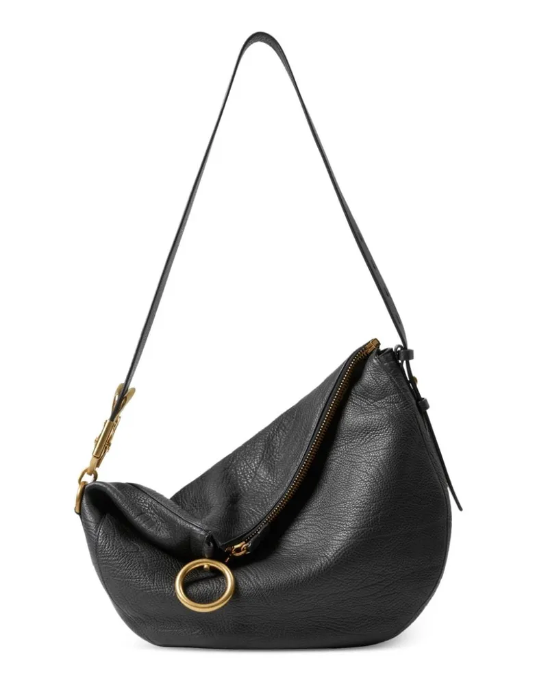 Burberry Mittelgroße Knight Schultertasche - Schwarz Schwarz