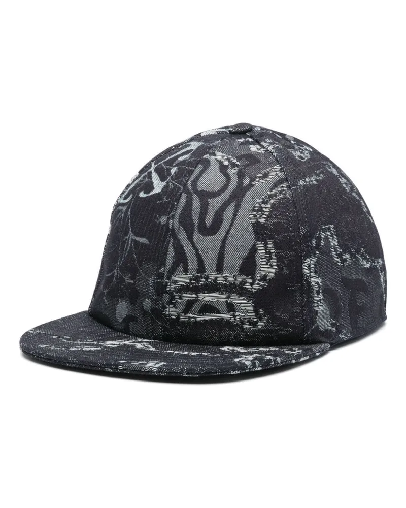 OFF-WHITE Kastige Camou Baseballkappe - Blau Blau