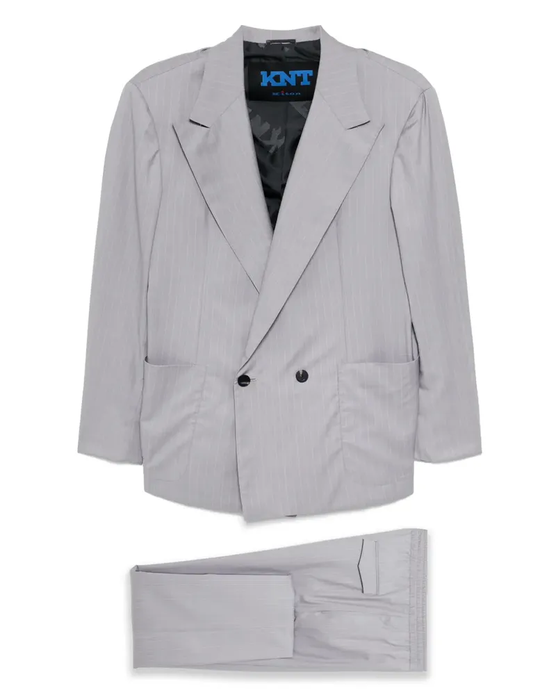 Kiton Anzug mit Nadelstreifen - Grau Grau