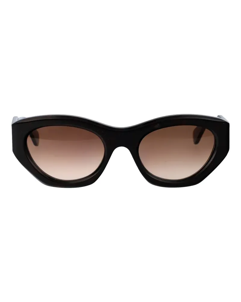 Chloé tortoiseshell-effect cat-eye sunglasses - Braun Braun