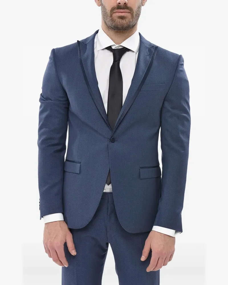 Corneliani Reset satin ceremony suit - Blau Blau