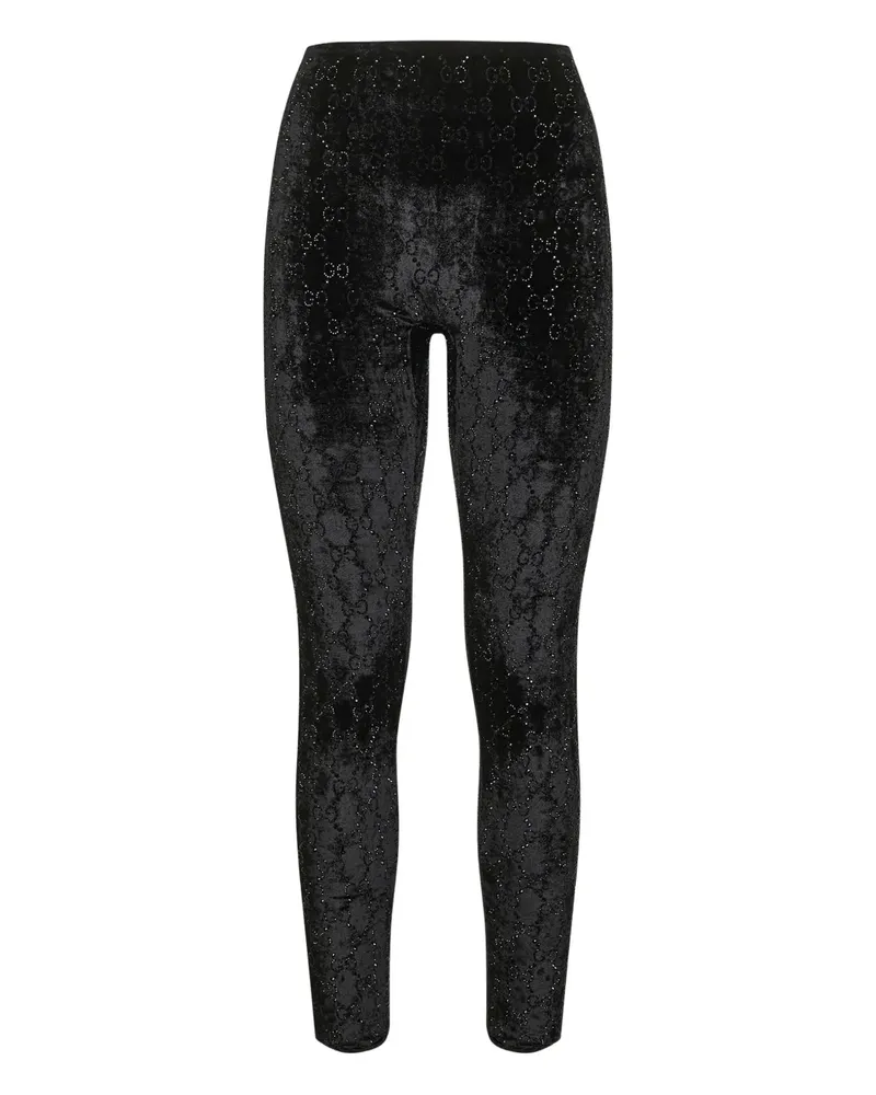 Gucci crystal-embellished leggings - Schwarz Schwarz