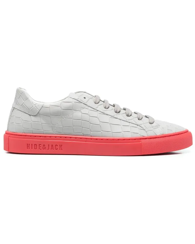 Hide & Jack Essence Croco Sneakers - Grau Grau