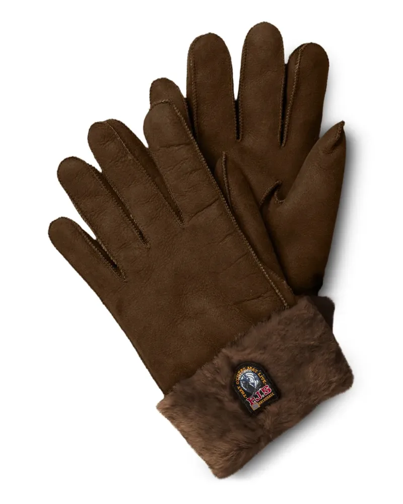 Parajumpers Handschuhe mit Pelzbesatz - Braun Braun