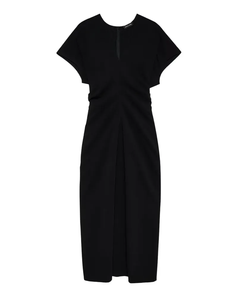 Anine Bing Zadig Maxikleid mit V-Ausschnitt - Schwarz Schwarz