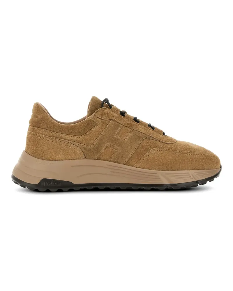 Hogan logo panelled sneakers - Nude Nude