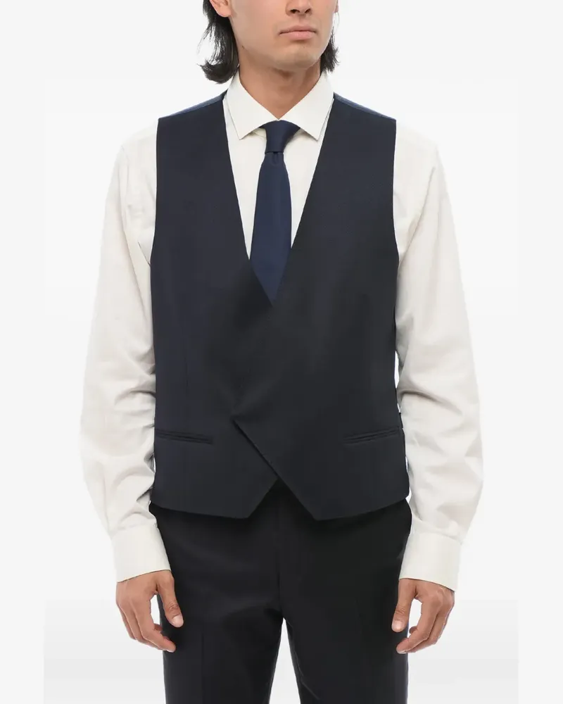 Corneliani Mantel mit geometrischem Muster - Blau Blau