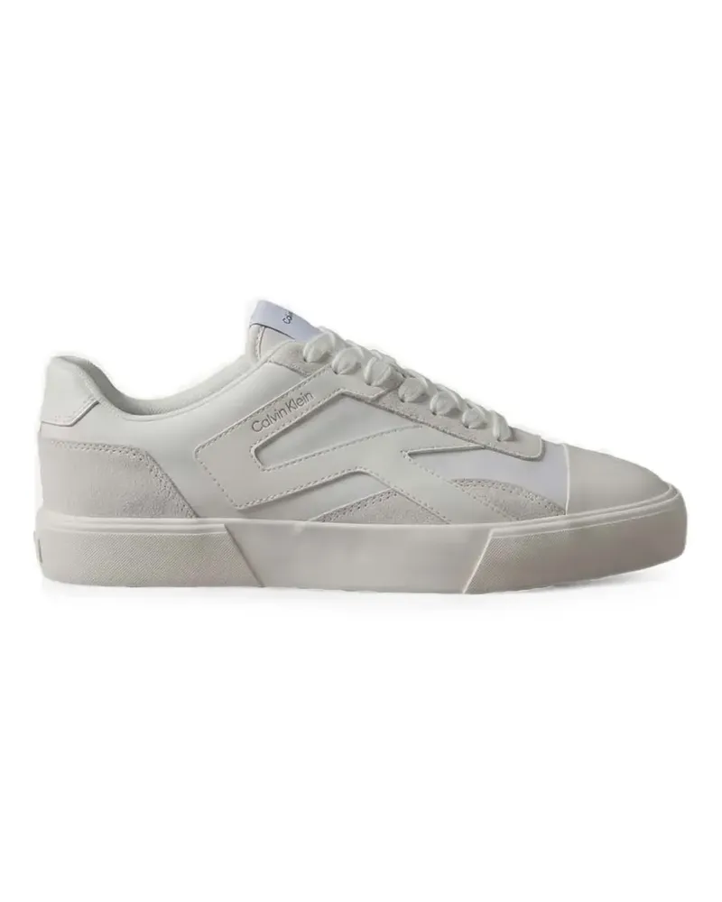 Calvin Klein panelled lace-up sneakers - Weiß Weiß