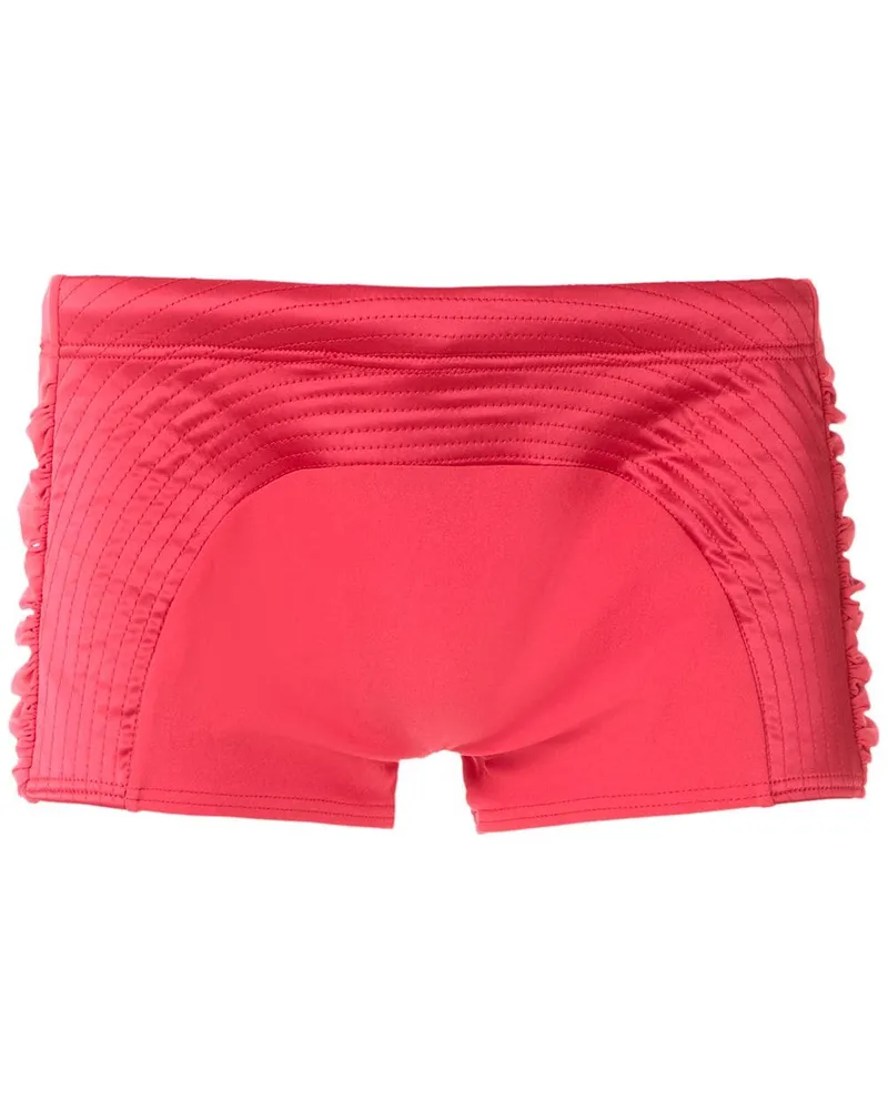 Amir Slama Badehose in Colour-Block-Optik Rosa