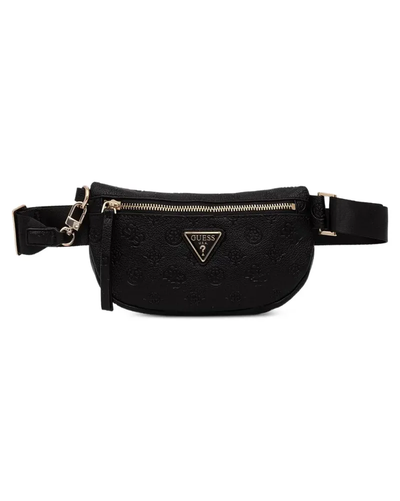 Guess Devon Gürteltasche mit Logo - Schwarz Schwarz