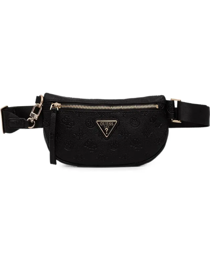 Guess Devon logo-debossed belt bag - Schwarz Schwarz