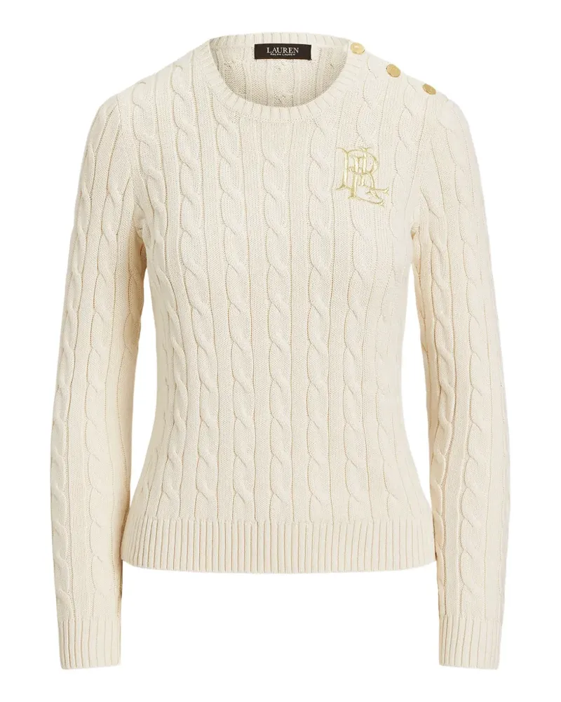 Ralph Lauren Pullover mit Zopfmuster - Nude Nude
