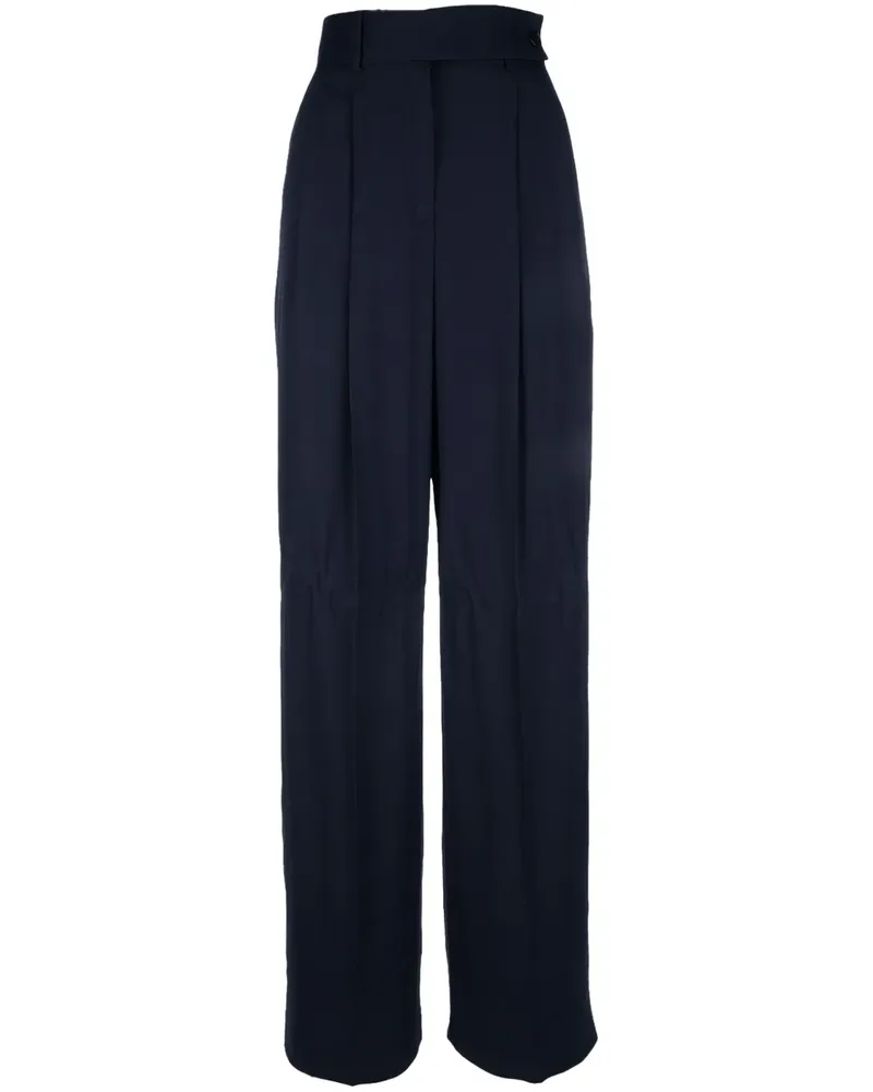 Alberta Ferretti Hose mit Bundfalten - Blau Blau