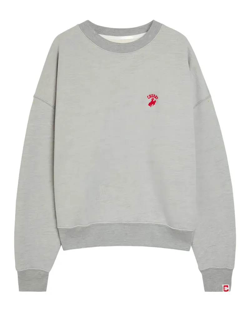 CHERRY LA Western Athletic logo-embroidered sweatshirt - Grau Grau