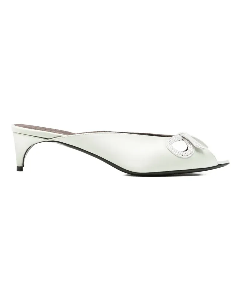BERNADETTE Audrey crystal-embellished mules - Grün Grün