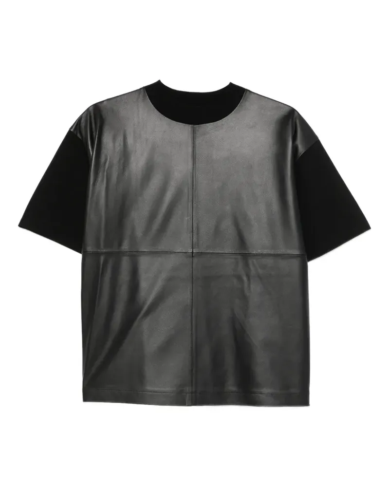 Max Mara Kurzärmeliges Mastsegale T-Shirt - Schwarz Schwarz