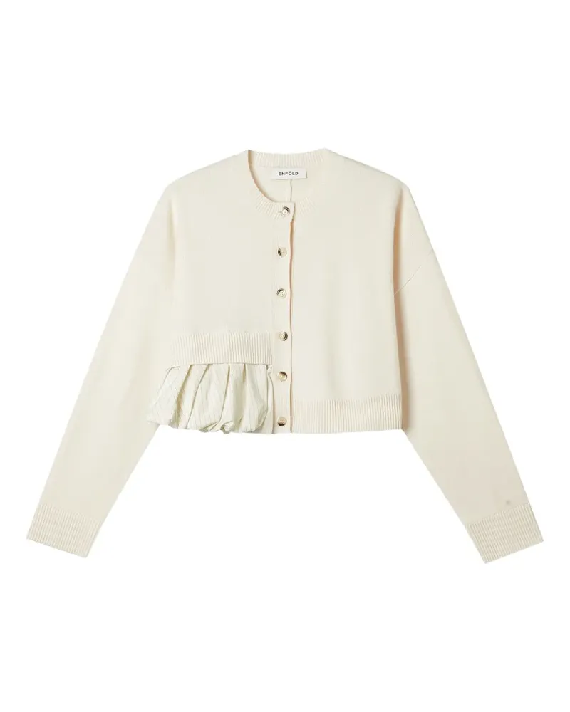 ENFÖLD Cardigan im Layering-Look - Nude Nude