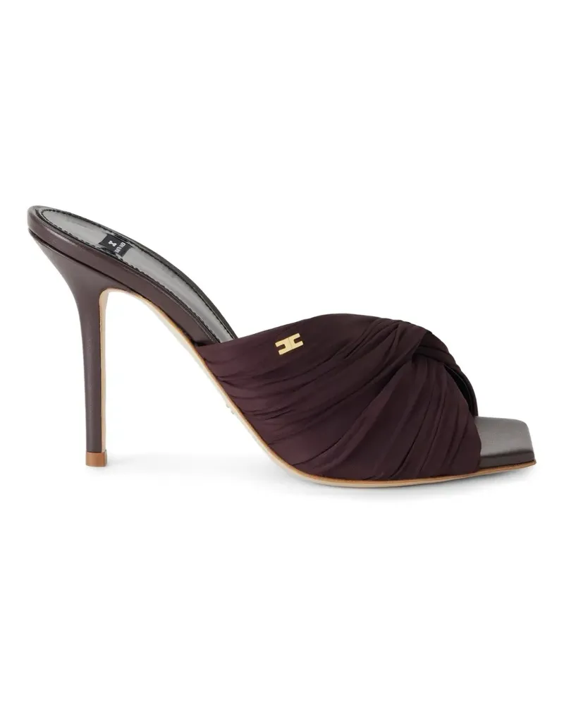 Elisabetta Franchi crossed draped sandals - Braun Braun