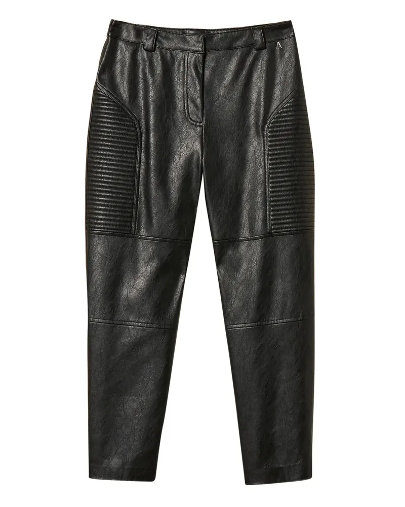 Twin-Set Wattierte Hose mit Ziernähten - Schwarz Schwarz