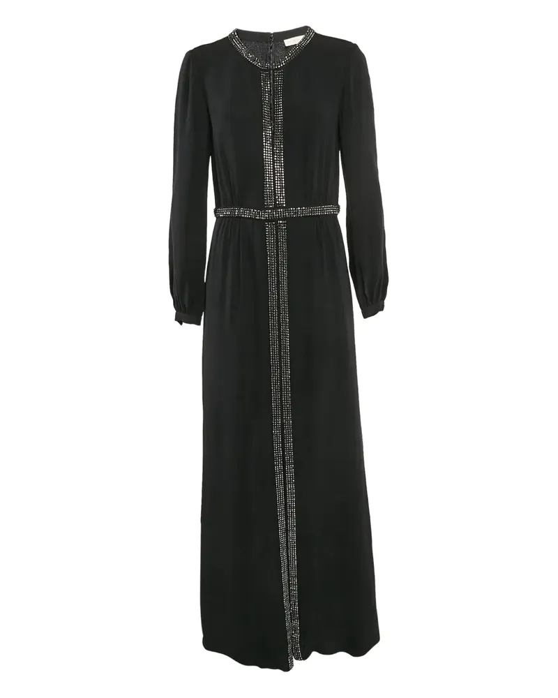 Tory Burch Maxikleid aus Seide - Schwarz Schwarz