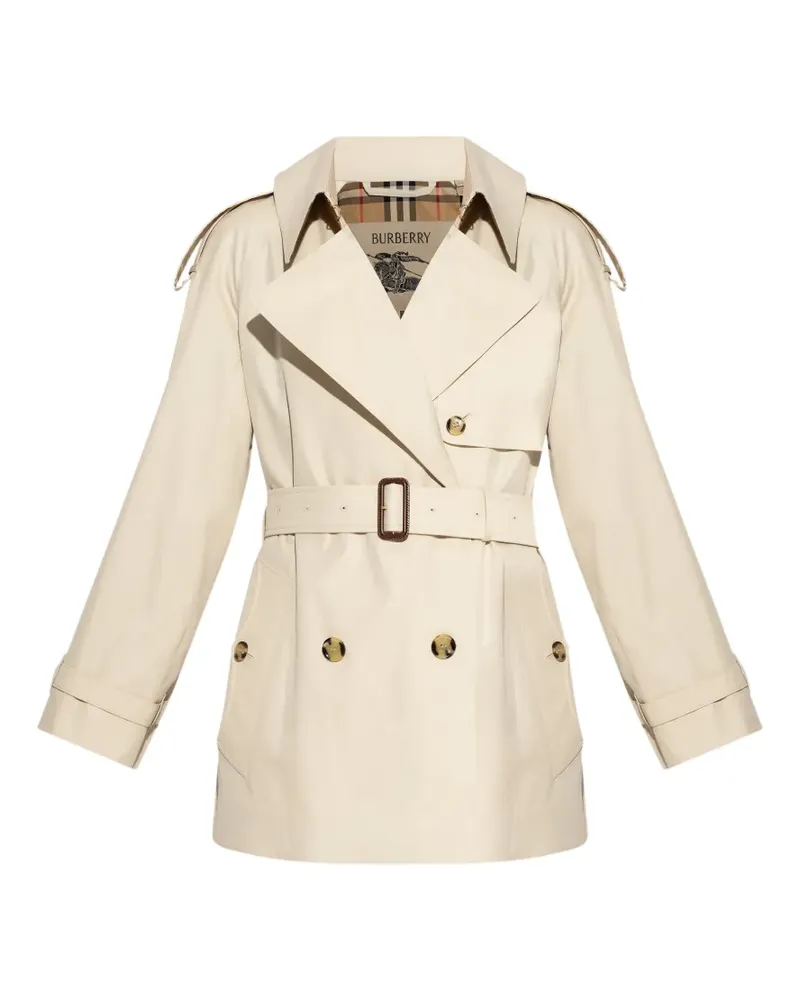 Burberry Fitzrovia belted double-breasted coat - Nude Nude