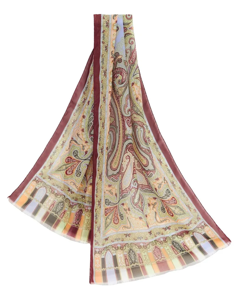 Etro Seidenschal mit Paisleymuster - Rot Rot